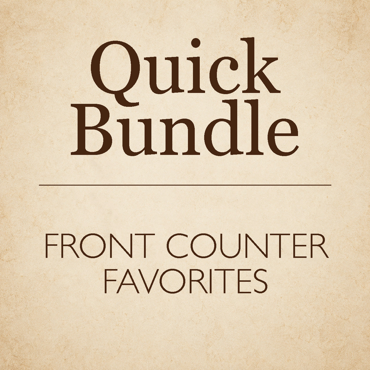 Front Counter Favorites